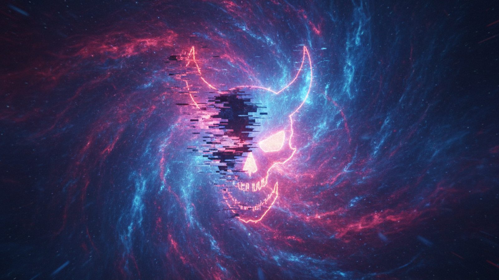 Digital blizzard shifting energy from 'ClickFix' to 'RedFlick' symbols, depicting evolving threat groups.